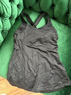 lululemon athletica Black Cross-Back Tank Top